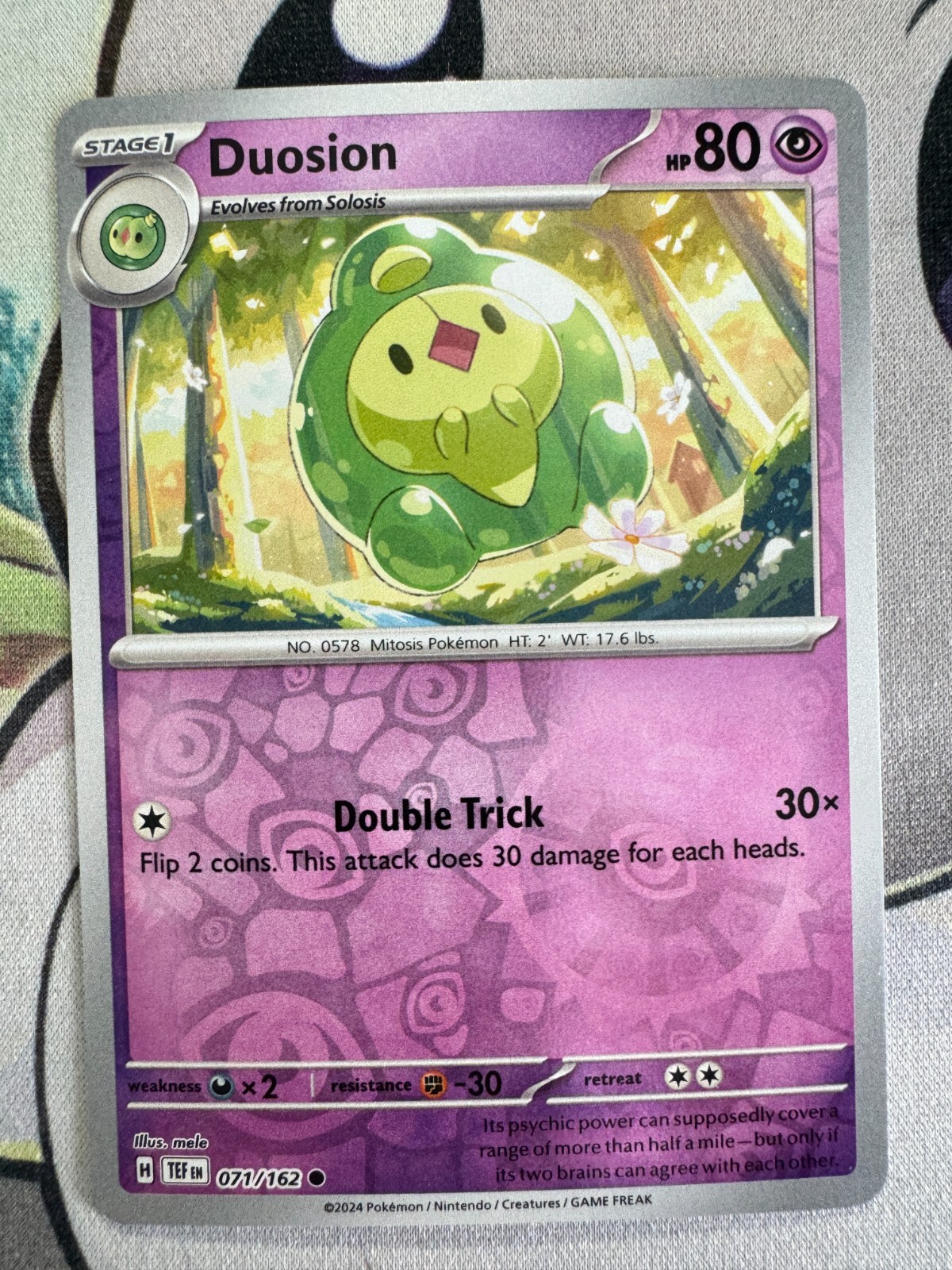 Duosion Reverse Holo English Pokemon TCG BKBP494