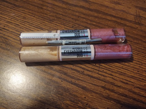 Set Of 2 Hard Candy GLITTERATZI Eyeshadow Duo, 1821 Pink Galaxy, sealed - Picture 2 of 2