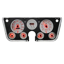 1967-1972 Chevy Truck Analog Dash White Faceplate Backlit Red Leds Wl6003r 1967-1972 Chevy Truck Analog Dash White Faceplate Backlit Red Leds Wl6003r