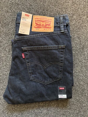 LEVI'S Jeans ajustados Levis 511 elásticos azules para hombre Sits Below Waist Seeped Indigo