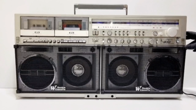 【G-RAP】 S-I-C VINTAGE SHARP BOOMBOX GF-777Z STEREO DOUBLE METAL CASSETTE MONSTER