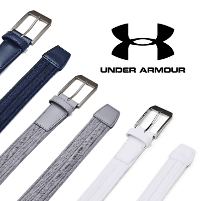 UNDER ARMOUR MENS BRAIDED STRETCH WEAVE GOLF BELT / ALL COLOURS