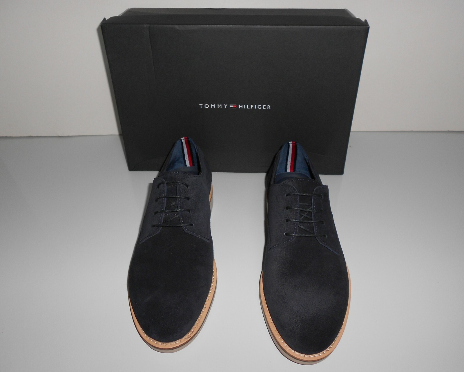 Tommy Hilfiger Light Blue Suede Men's 
