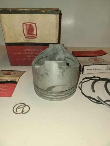 Tecumseh NOS 34548 Piston Assembly 020 w/ Ring set 34299 - Picture 10 of 15