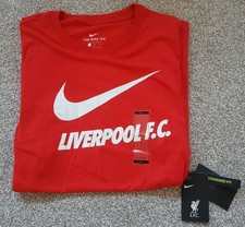 lfc nike mens training ground grey tee