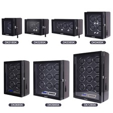 Automatic Watch Winder 3-12 Watches LED Display Storage Case with Silent Motors