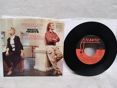 Phil Collins / Marilyn Martin Separate Lives 45 RPM Atlantic record 7-89498 1985