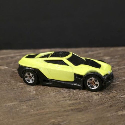 2007 Hot Wheels #160 Mystery Cars SYMBOLIC neon yellow & black - Picture 2 of 5