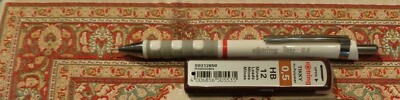 rOtring  Tikky  Druckbleistift 0,5 weiß + Ersatzminen 