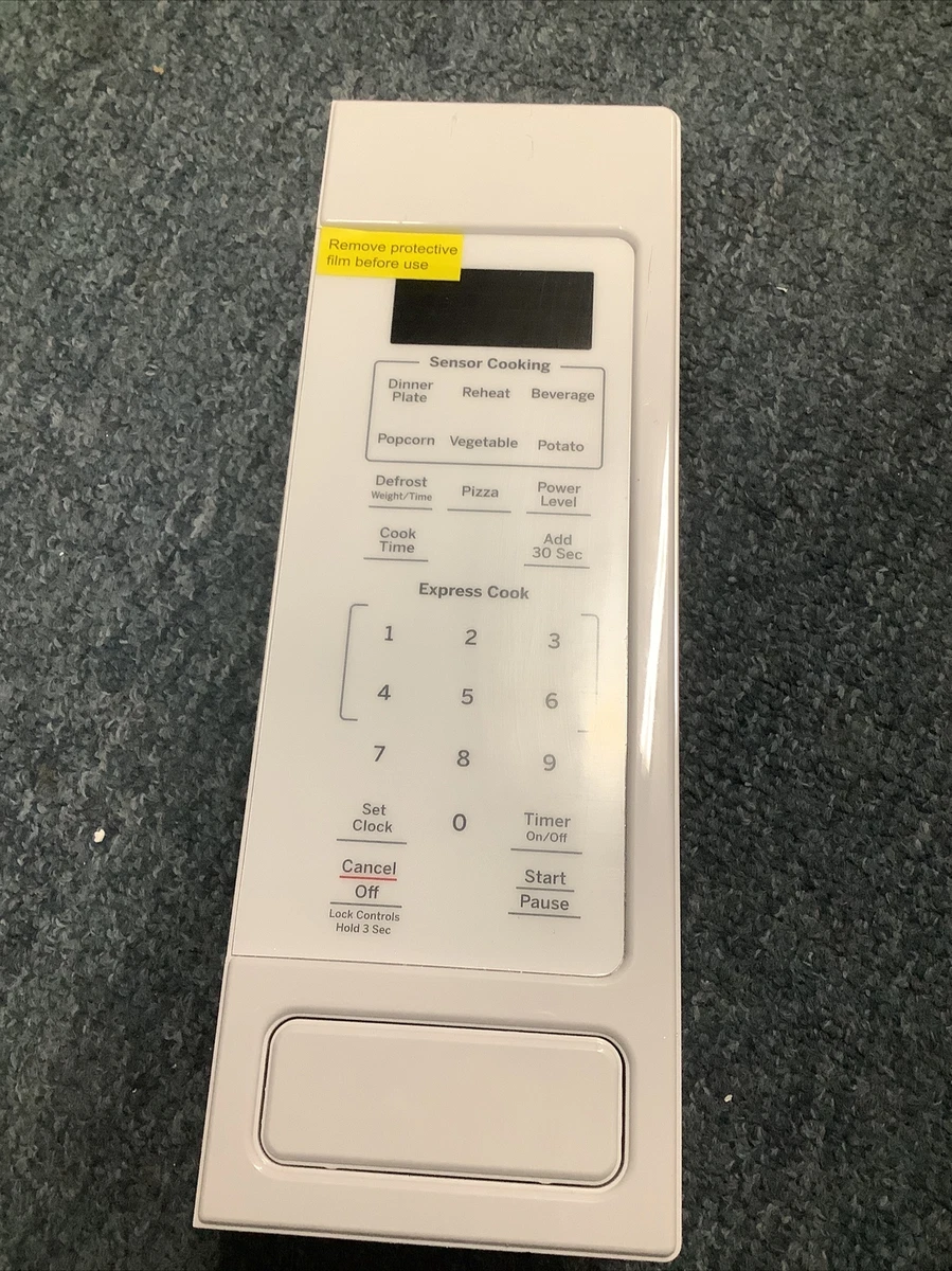 GE MICROWAVE WHITE TOUCH PANEL SENSOR COOKING W DISPLAY