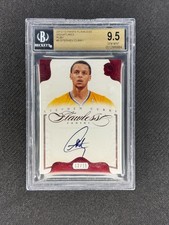 STEPHEN CURRY 2012-13 Panini Flawless #9 Ruby Signatures Auto /15 BGS 9.5/10