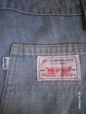 70s Levi's White Patch Tag Two Horses Rare Womens Bell Bottoms Flare