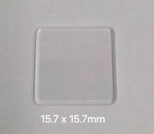 Sapphire Crystal for cartier Flat 15.7 X 15.7 X 1.0mm