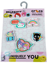 Crocs Hello Kitty and Friends 5-Pack Shoe Charms Jibbitz Pompompurin Cinnamoroll