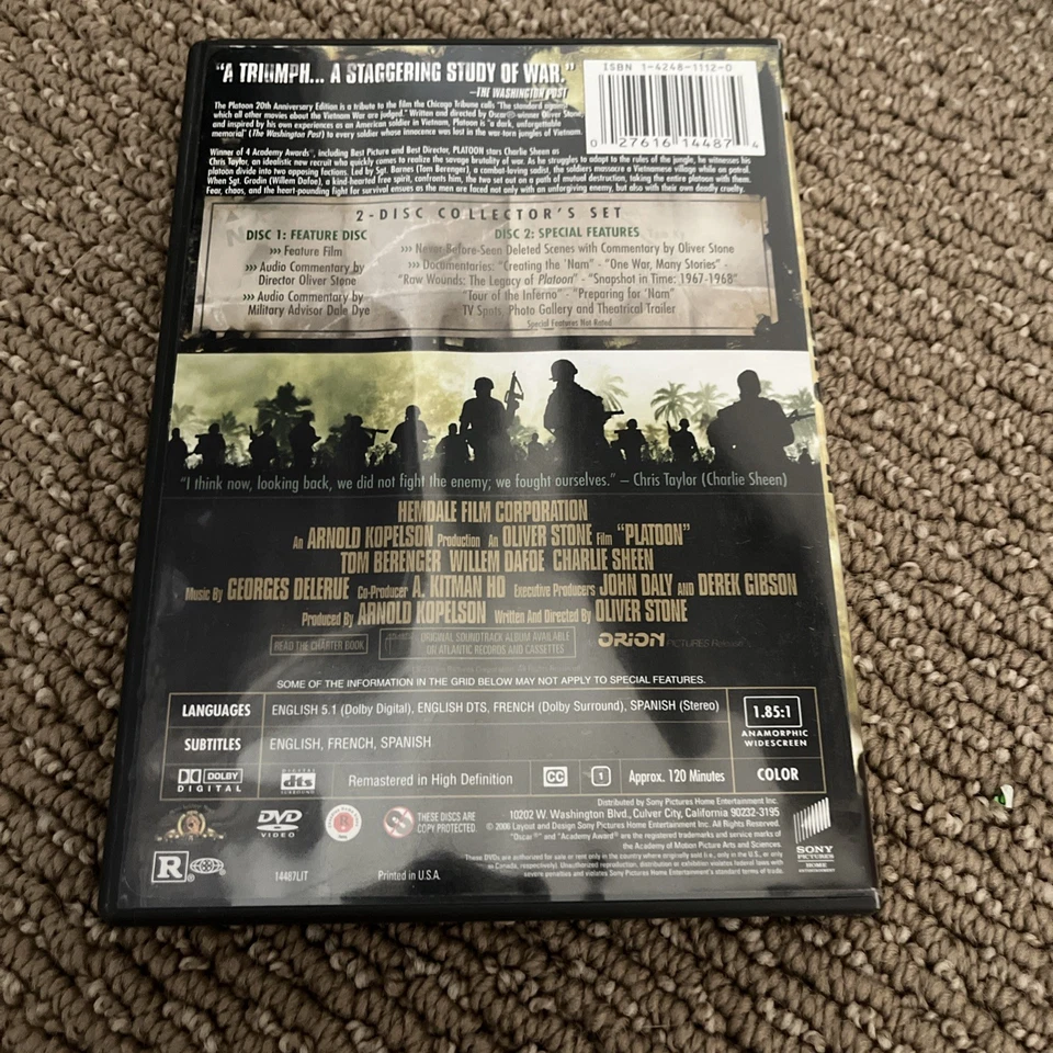 Platoon - Definitive Edition [DVD]  2 Disc Set - Image 2 of 4