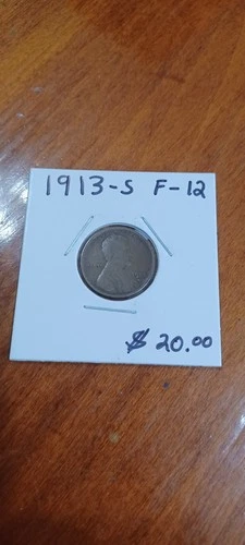 1913-S Lincoln Wheat Cent Penny