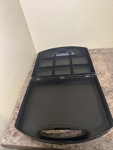 Vintage Alpha 36 Cassette Tape Storage Portable Case Holder Plastic With Handle - Picture 7 of 14