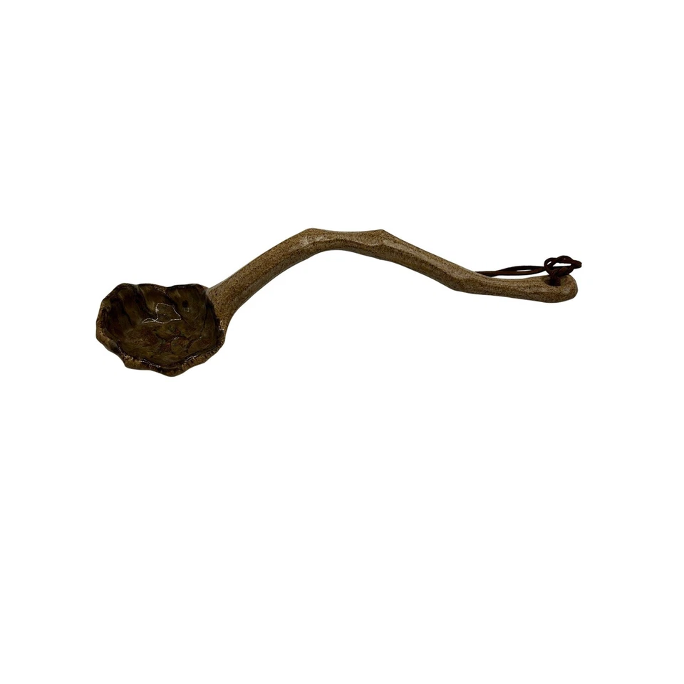 Cucharón Bendición Cerámica Hecha a Mano Cuchara Cerámica Rústica Regalo Espiritual Decoración del Hogar Foto 4 de 4