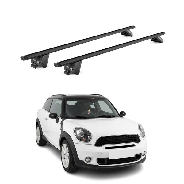 DachträGer FüR Mini Paceman R61 2013-2016 100Kg Aluminium Schwarz 2 Tlg Abe-image