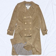 Aquascutum Corduroy Trench Coat Made in England