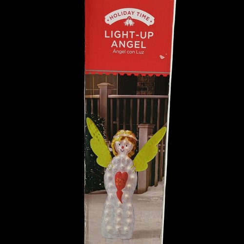 Holiday Time 28" Lighted Angel Indoor/Outdoor Light Sculpture 35 Lights - Picture 1 of 12
