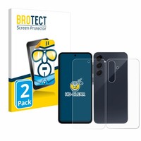 2X Display Schutz Folie FüR Samsung Galaxy A55 5G (Display+RüCkseite) ZubehöR