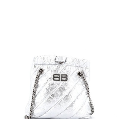Balenciaga Crush Chain Tote Quilted Crushed Calfskin Small