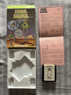 COMMODORE 64 ROM Cartridge  LUNAR LEEPER in OVP SIERRA VISION