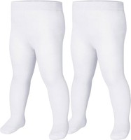 Strumpfhose Kinder Unisex Doppelpack Weiß GrößE 74/80 Playshoes Baumwolle