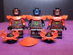 LEGO Ninjago Minifigure Lot Stone Army Warrior Scout Swordsman Red Blue *Read*