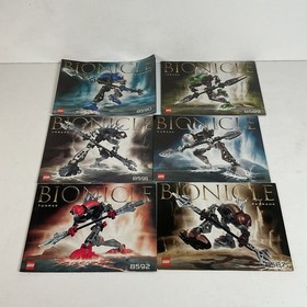 Bionicle Rahkshi Set of 6: 8587 8588 8589 8590 8591 8592 Canisters & Manuals