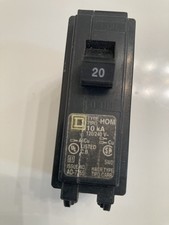 Square D Homeline Circuit Breaker 1-Pole, 60A, 120v / 240v, 10 kA, HOM120