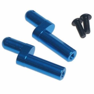YEAH RACING BLAUE ALUMINIUM AKKU BRÜCKEN HALTEPFOSTEN TT02 & TT02B # TT02-021BU