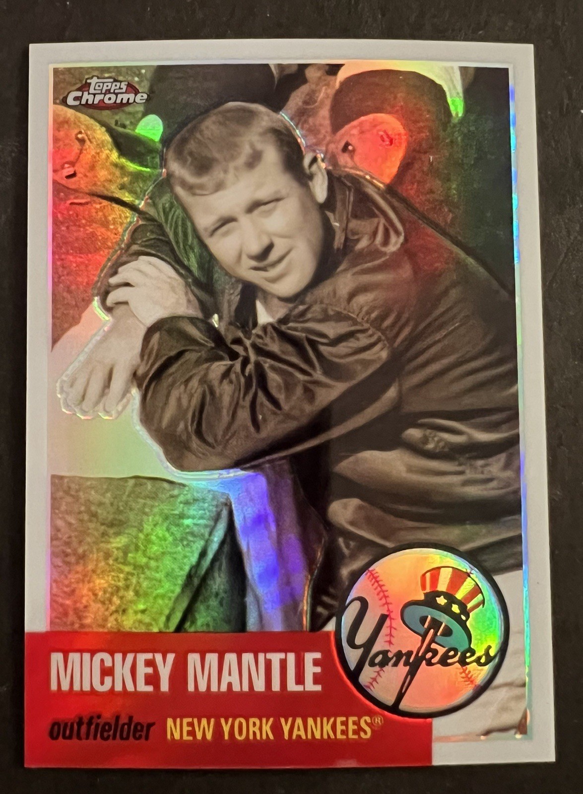 2007 Topps Chrome The Story White Refractor 060/200 Mickey Mantle #MMS20 HOF
