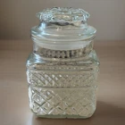 Vintage Anchor Hocking Wexford 34oz Glass Canister Jar 6.5” Apothecary