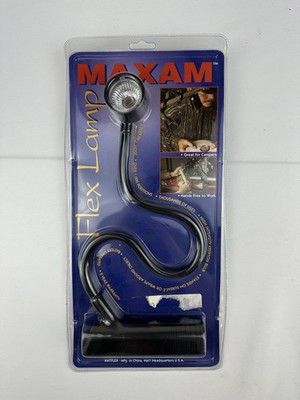 Flexible Hose Flashlight W/ Krypton Lamp - Stands Or Wraps NEW Maxam Black