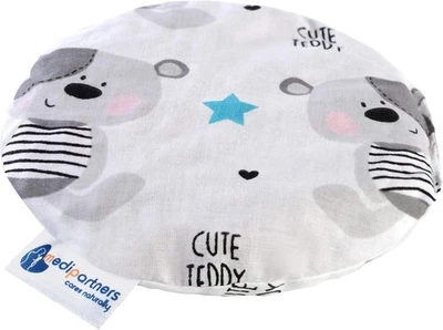 MEDI PARTNERS Kirschkernkissen Wärmekissen Körnerkissen für Babys 180g rund 15cm Öko Natur ...