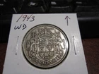 1943 - WD - Silver - Canadian half dollar - Canada 50 cents