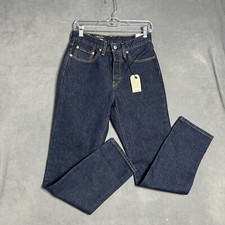 Levis 501 Jeans Mens 26x30 Blue Premium Original Fit Straight Button Fly Dark