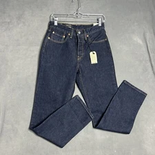 Levis 501 Jeans Mens 26x30 Blue Premium Original Fit Straight Button Fly Dark