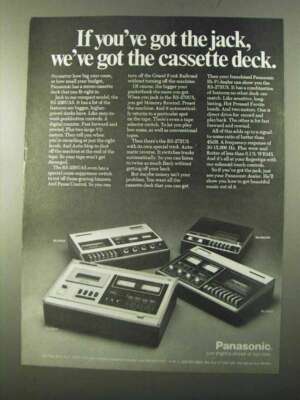 1971 Panasonic Cassette Deck Ad - RS-270US, RS-275US | eBay