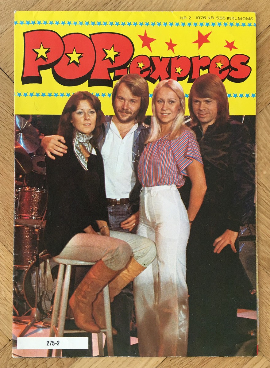 ABBA 1976 - SWEDEN SWEDISH POSTER MAGAZINE POP EXPRES 1970s #2