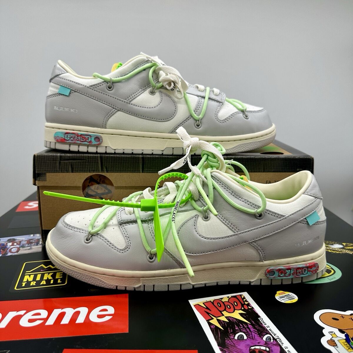 Nike Dunk Off-White Lot 7 of 50 Size 11.5 Dear Summer DS NEW Nike Dunk Off-White Lot 7 of 50 Size 11.5 Dear Summer DS NEW