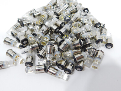 Lot of 100 Each Data Display Products 387LS-W1 White LED Indicator Light Shunt R