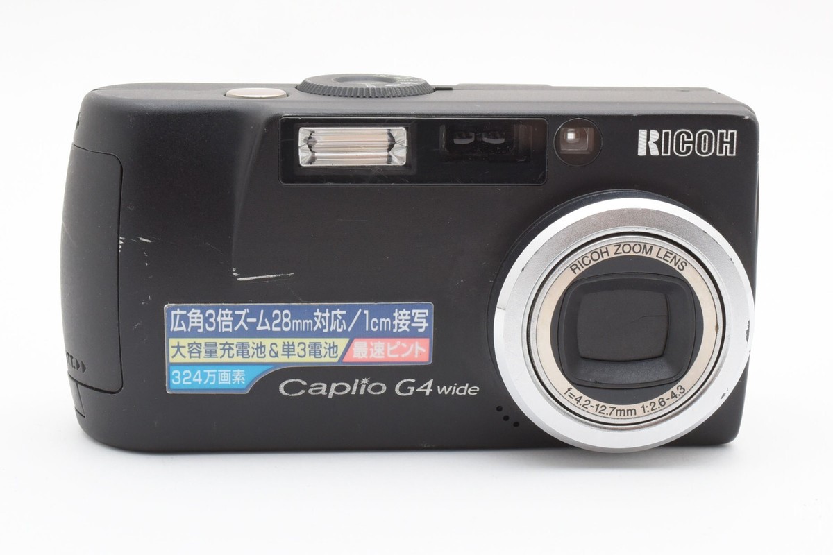 Exc+++] Ricoh Caplio G4 wide Black Compact Digital Camera from