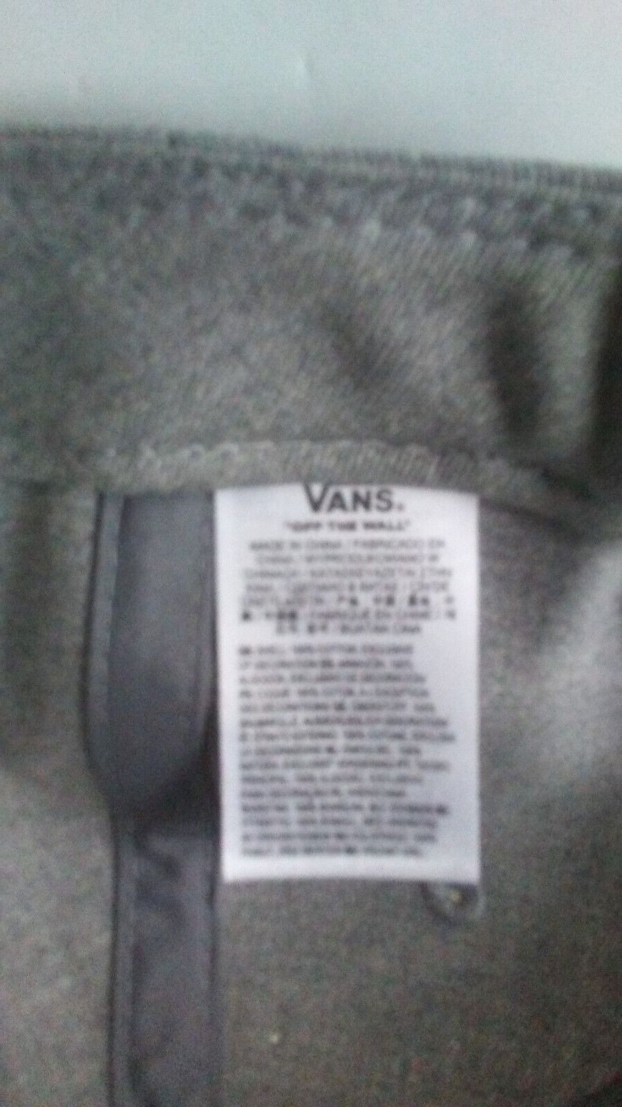 Vans Off The Wall Bear Patch Gray Adjustable Snap… - image 5