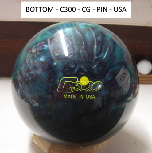 13lb 4oz NIB 2014 USA Columbia Scout Reactive Teal/Silver Reactive Bowling Ball - Picture 6 of 7
