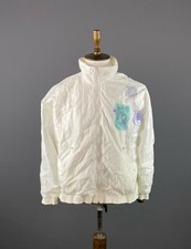 Vintage Rare Adidas Originals White Zip Up Track Jacket D 44 F 40