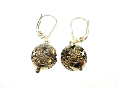TOP DESIGNER Kugel Ohrringe aus 925er Sterling Silber Silver Ball Earrings