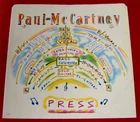 Paul McCartney "PRESS" 1986, Capitol B 5597 vintage Picture Sleeve.  NM